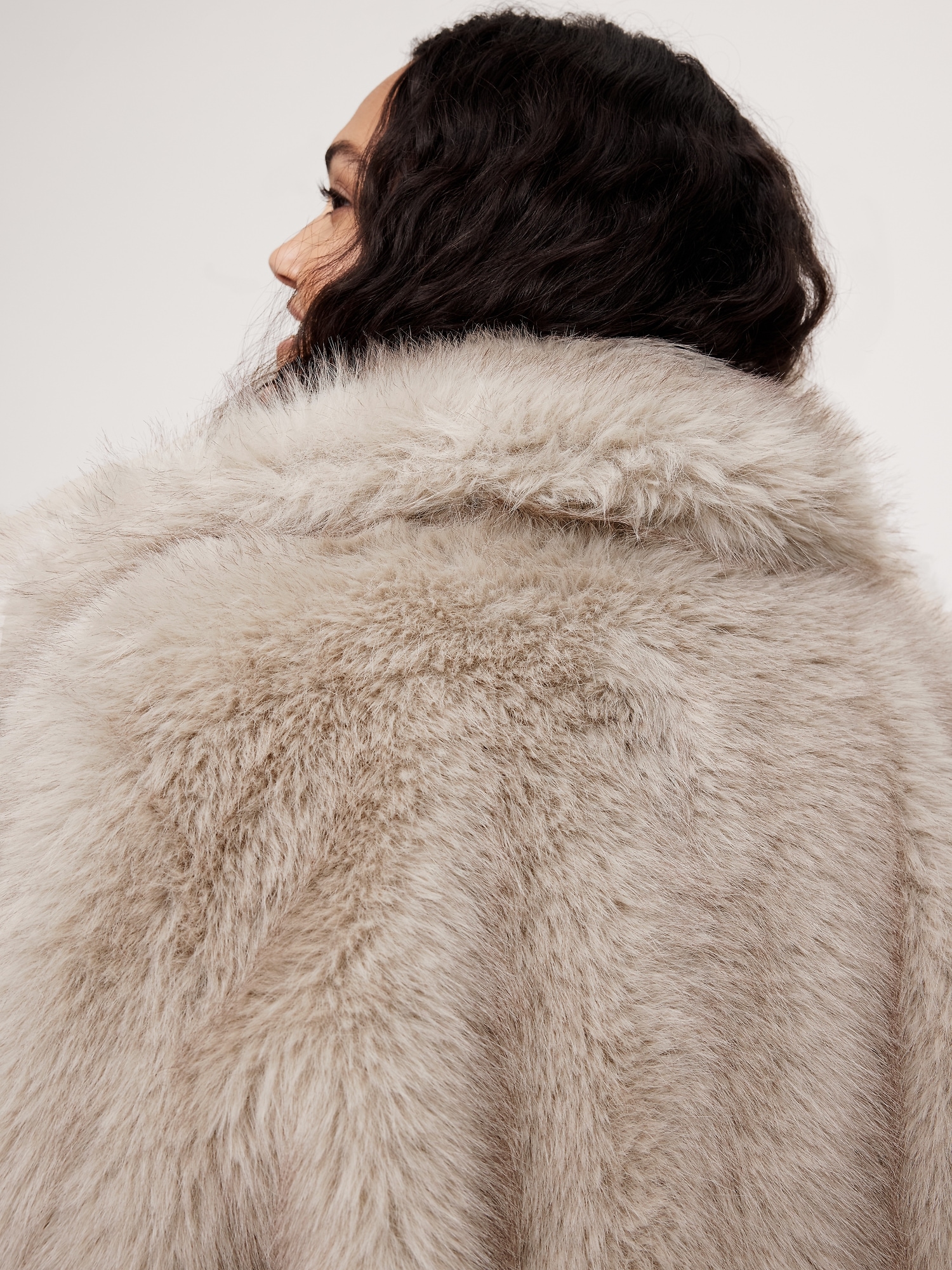 Faux Fur Long Coat