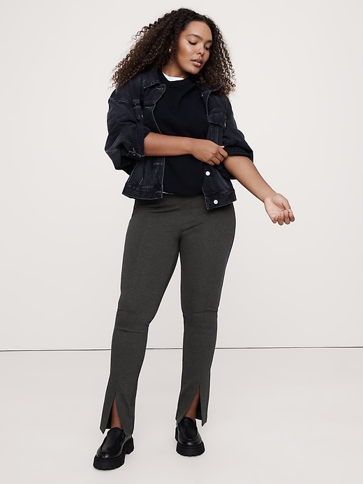 Split-Hem Skinny Everywhere Ponte Pant | Banana Republic