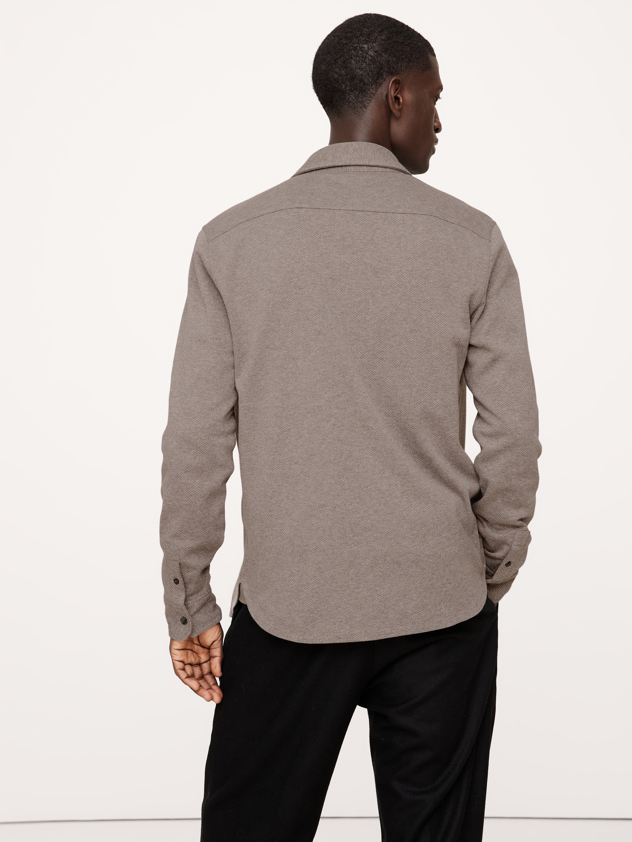 Herringbone Jacquard Shirt | Banana Republic