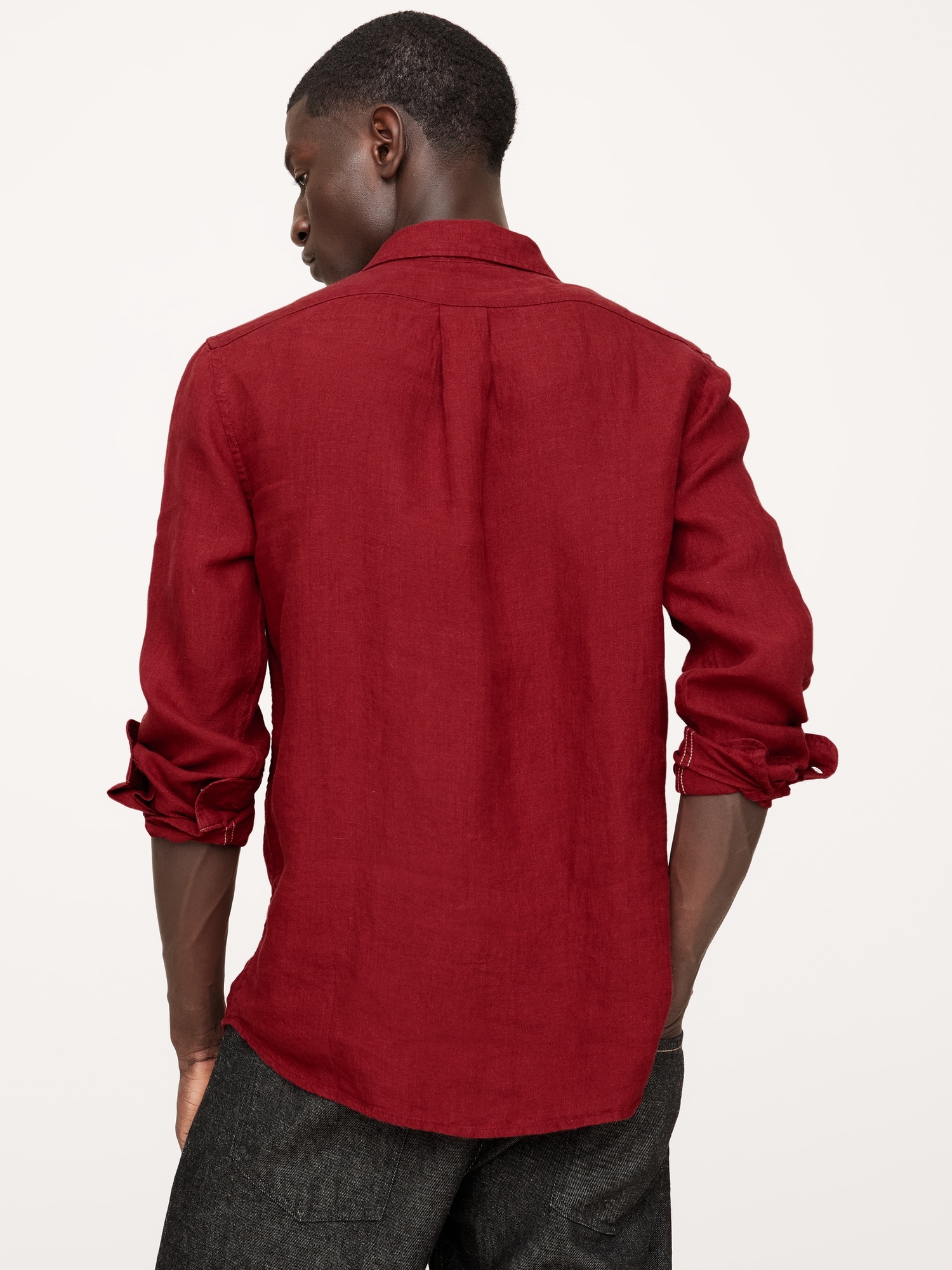 Slim-Fit Linen Shirt