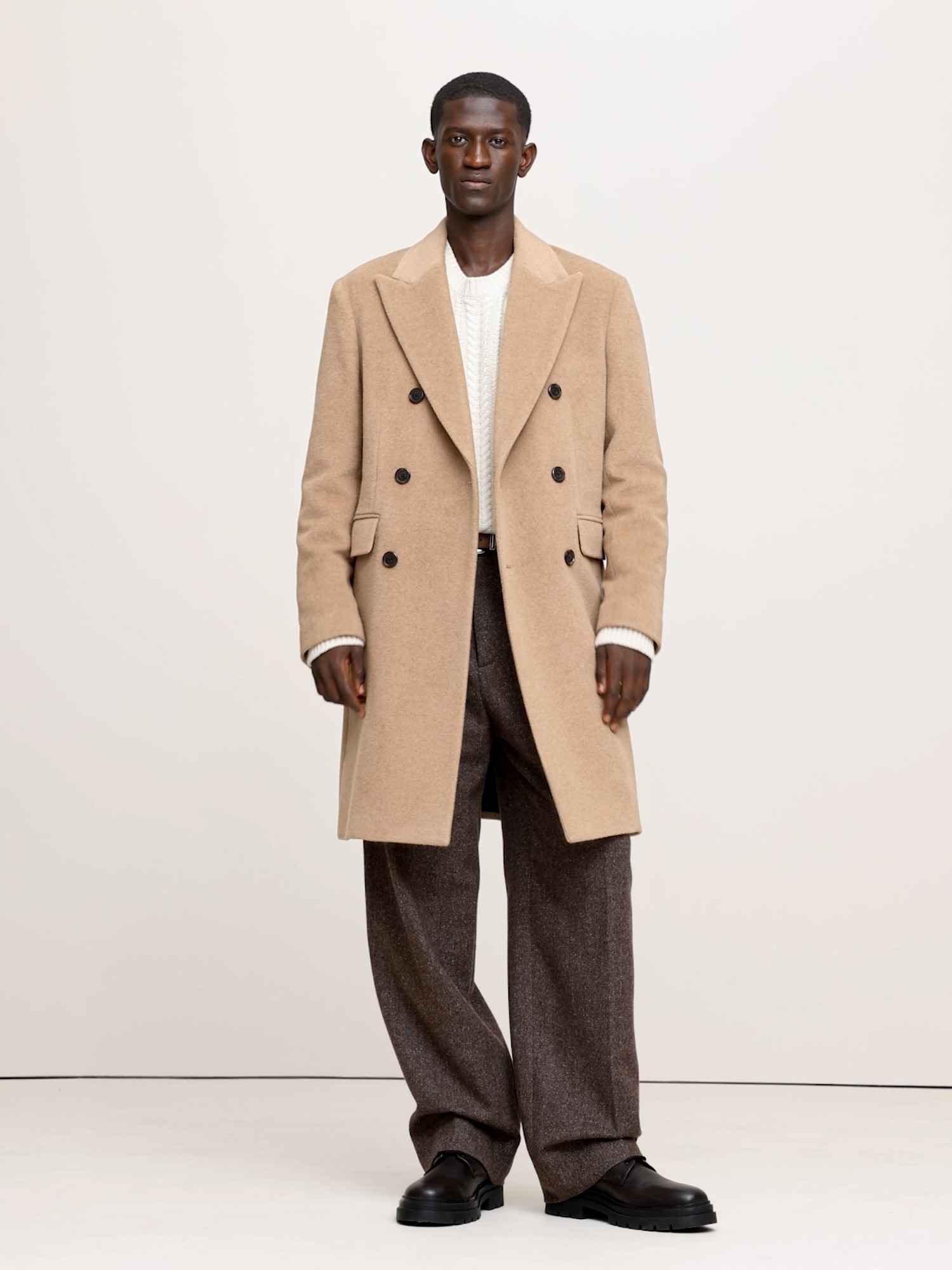 Image number 2 showing, Signature Italian Herringbone Wide-Leg Pant