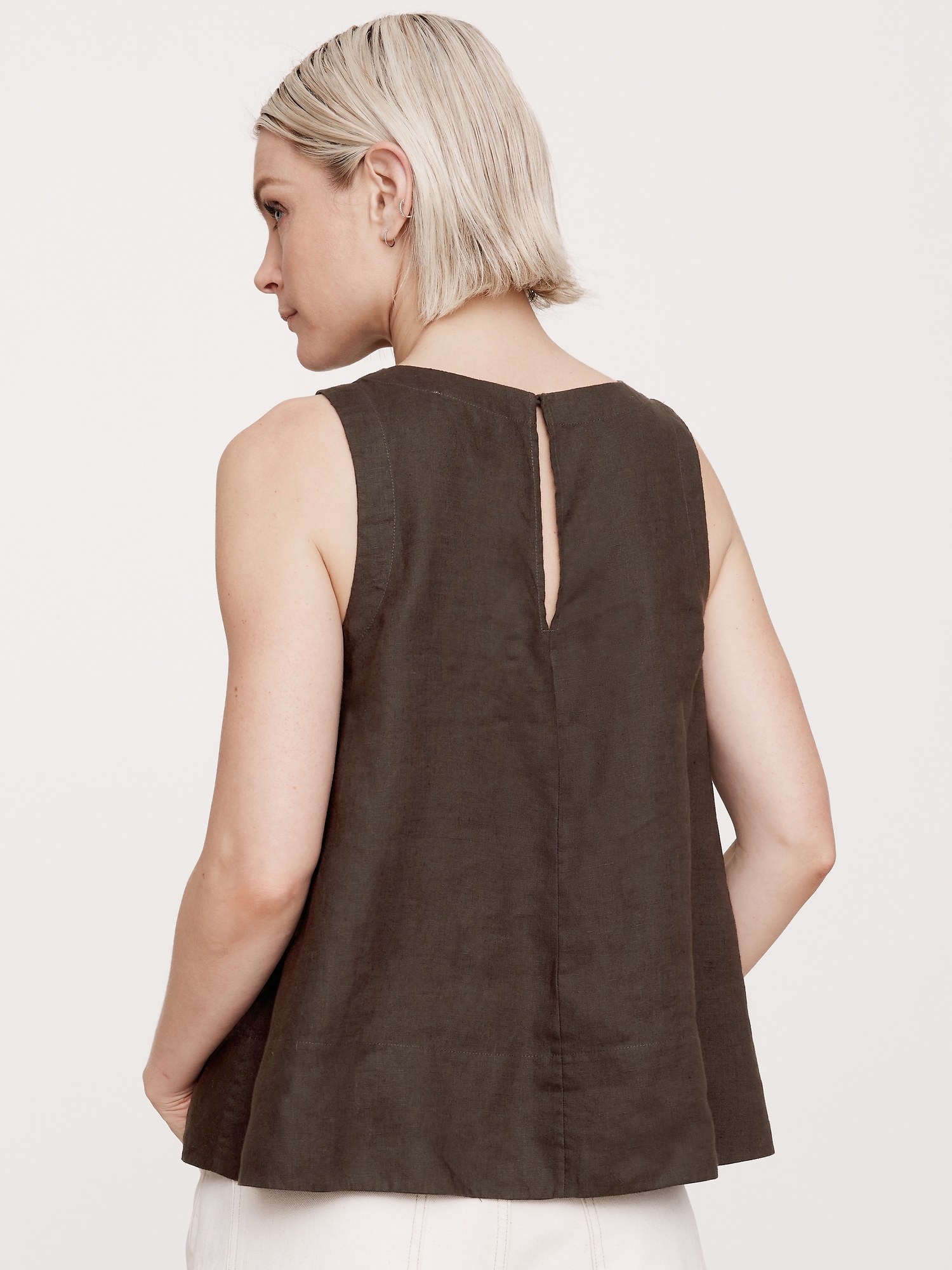 Linen Trapeze Tank