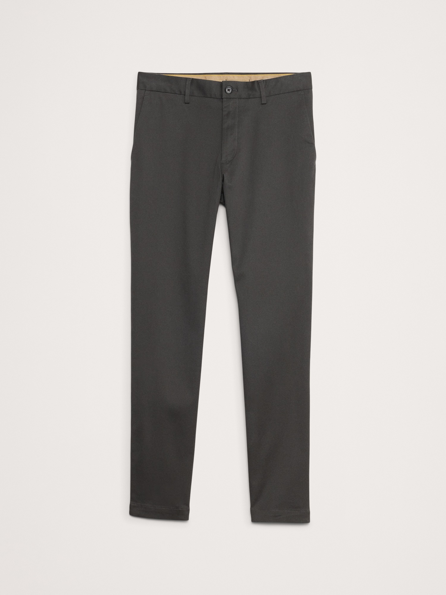 Мужские брюки Banana Republic Slim Rapid Movement Chino, цвет: Антрацитовый серый — фото 4