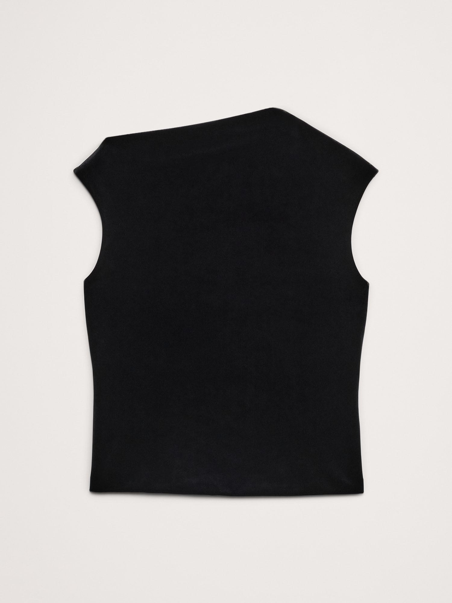 Bias-Cut Velvet Asymmetrical Top