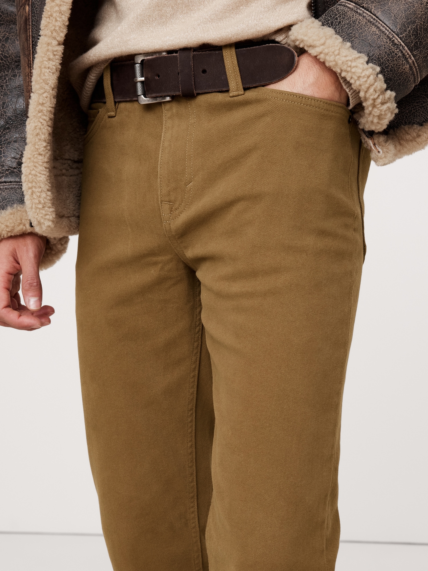 Slim Brushed Traveler Pant