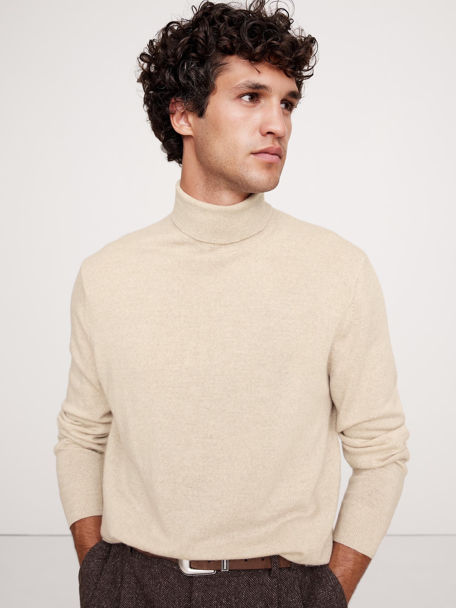 Franco Italian Merino Turtleneck Sweater