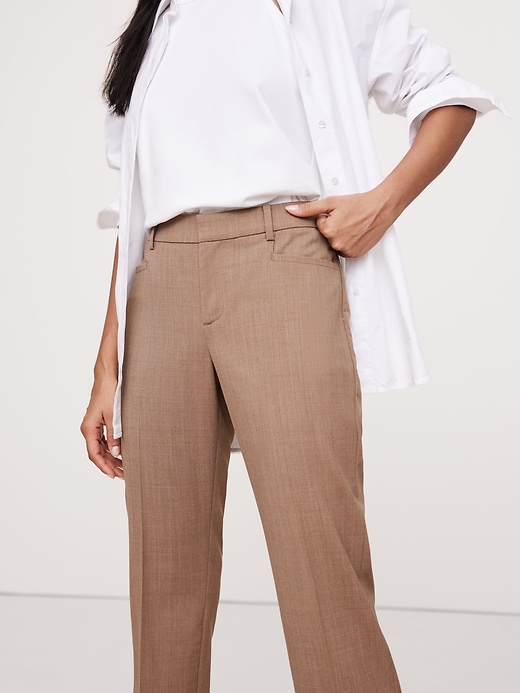 Siena Slim Italian Wool Ankle Pant | Banana Republic display picture 1