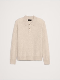 Brushed Cashmere Sweater Polo