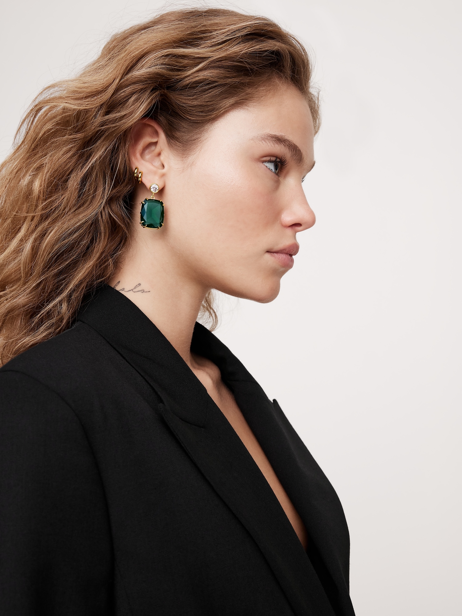 Crystal Statement Drop Earrings by Aureus + Argent