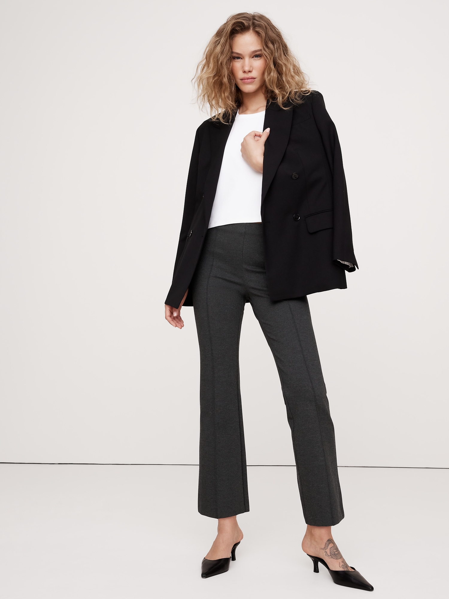 Crop Flare Everywhere Ponte Pant