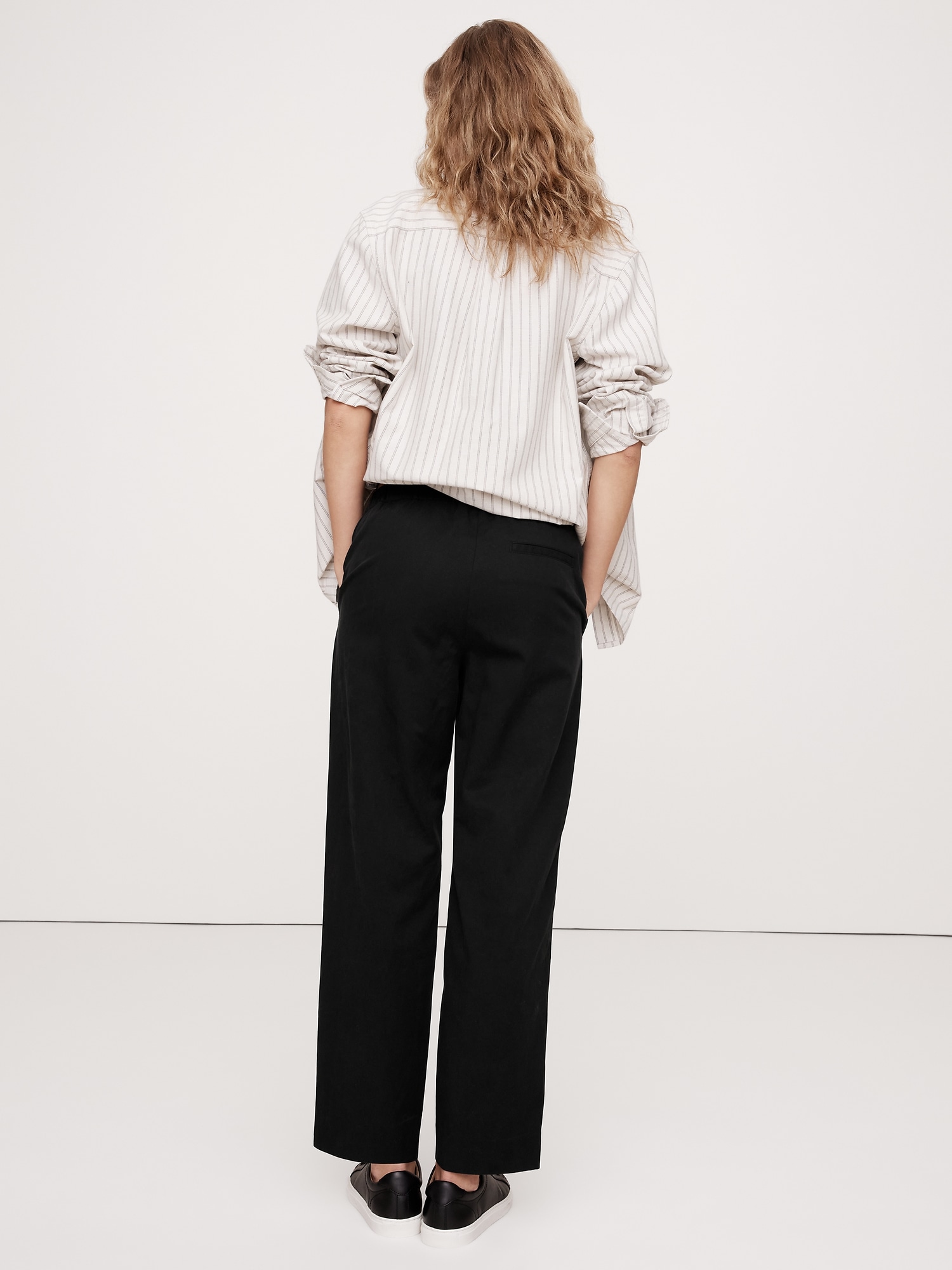 Pull-On Slim Twill Pant