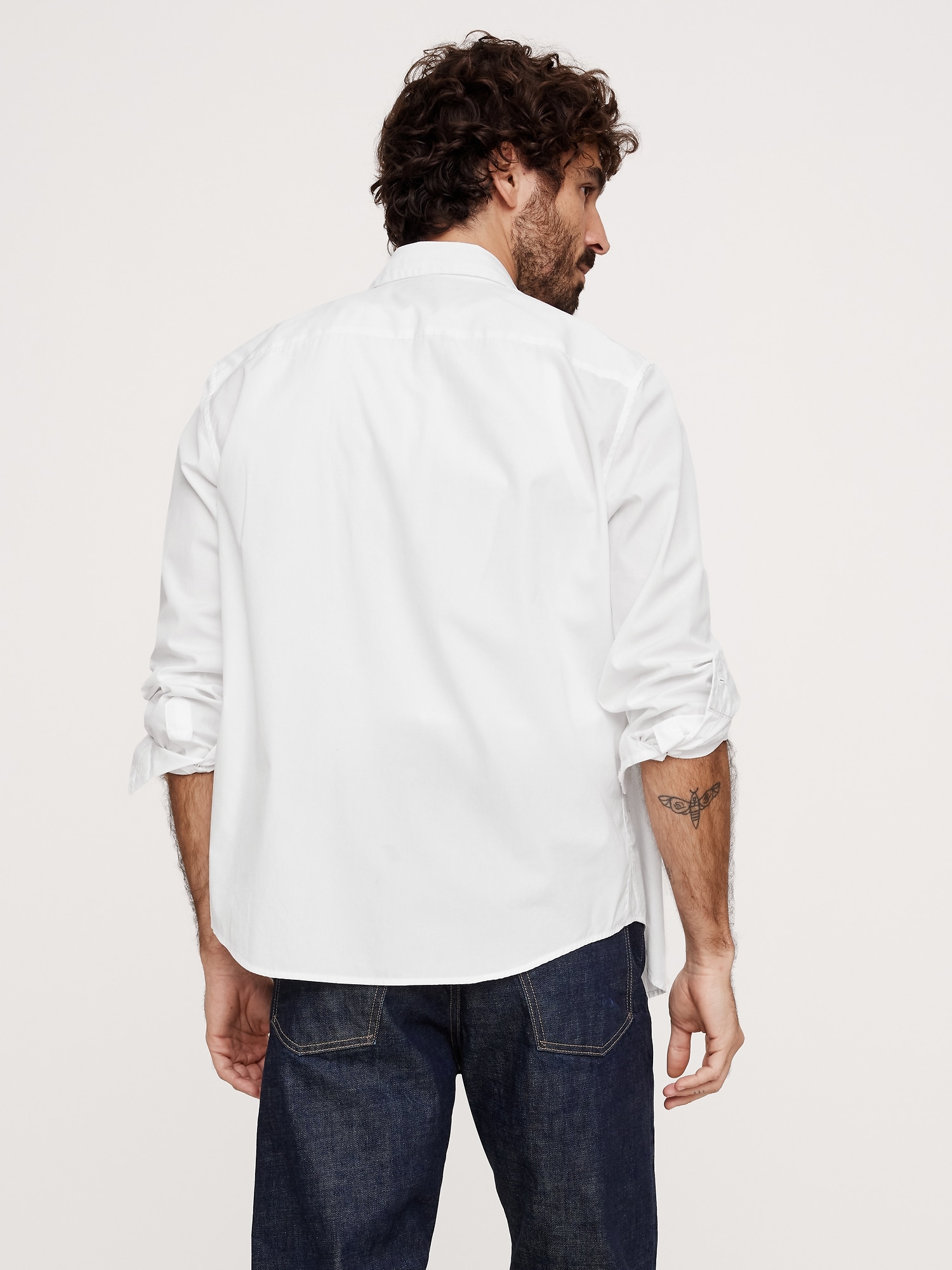 Washed Cotton Poplin Shirt