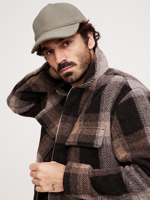 Melton Wool-Blend Baseball Cap by Crown Cap | Banana Republic display picture 1