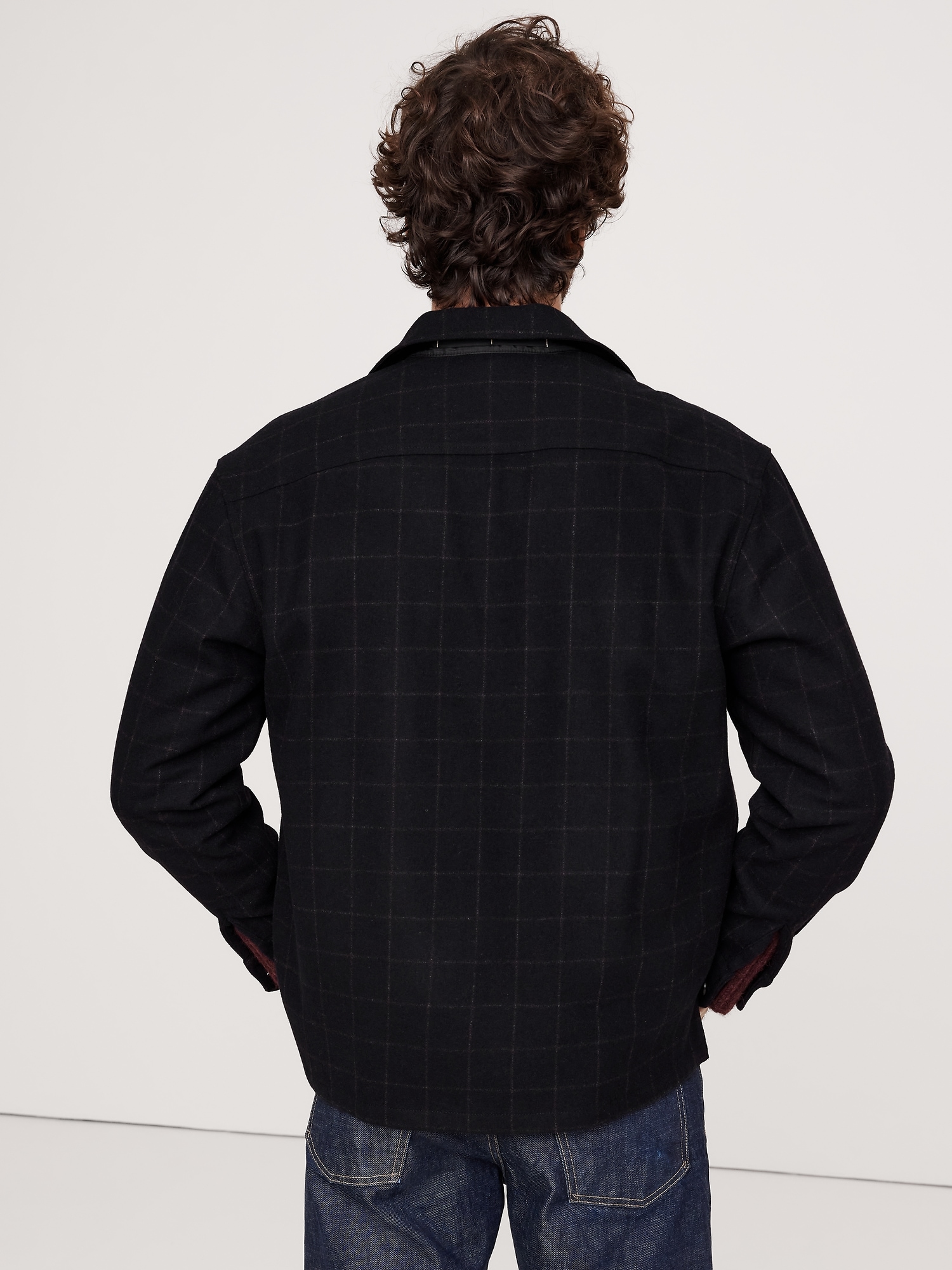 Relaxed-Fit Wool-Blend Overshirt