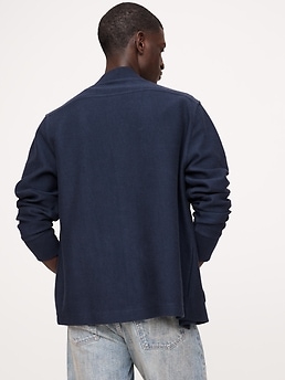 French Terry Cardigan | Banana Republic