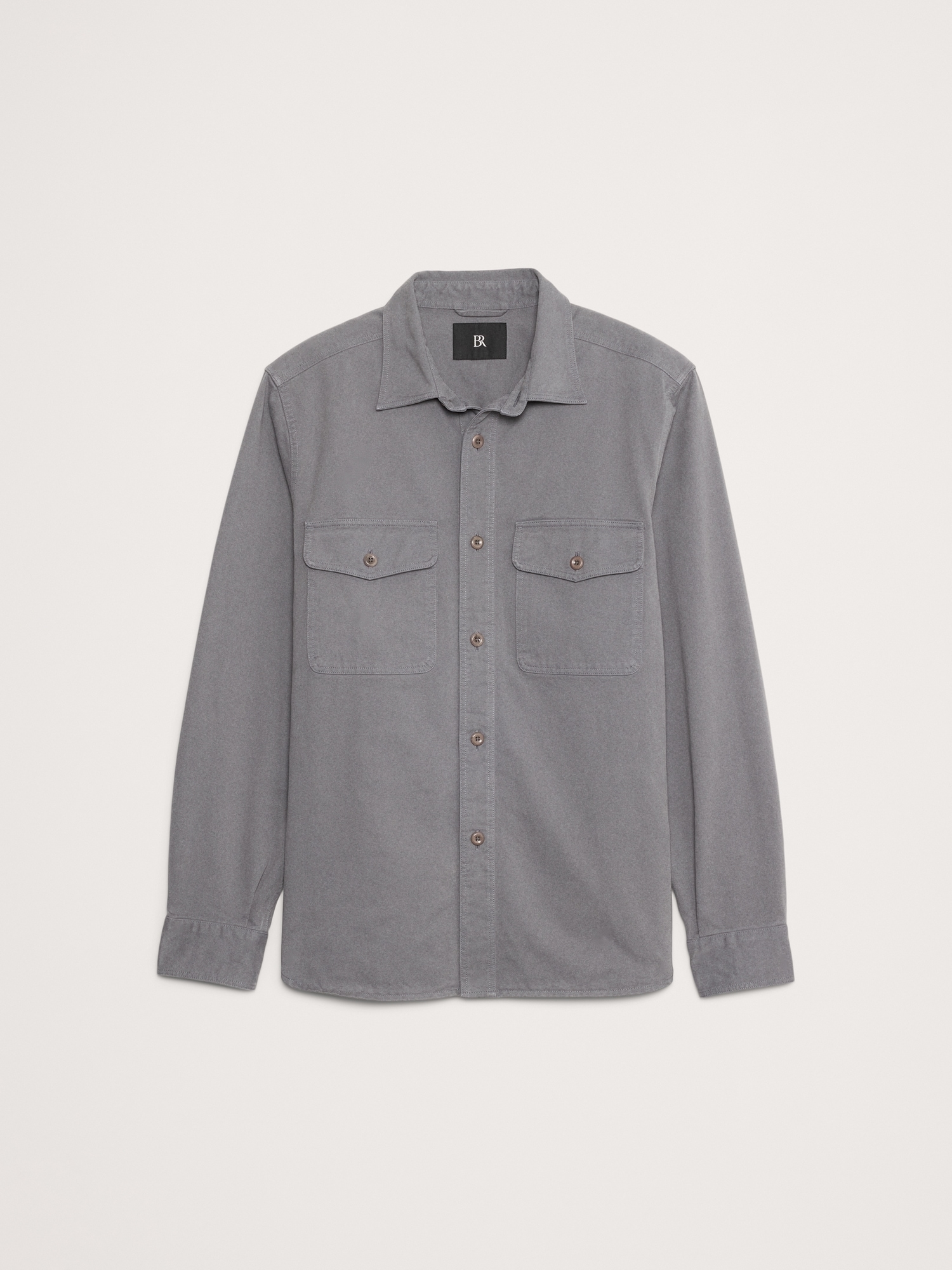 Cotton Twill Shirt Jacket