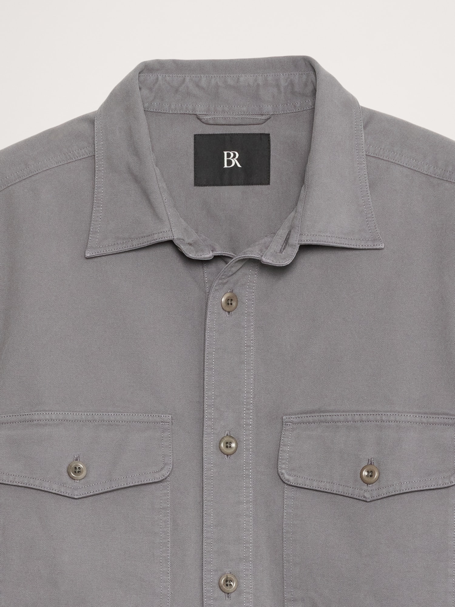 Cotton Twill Shirt Jacket