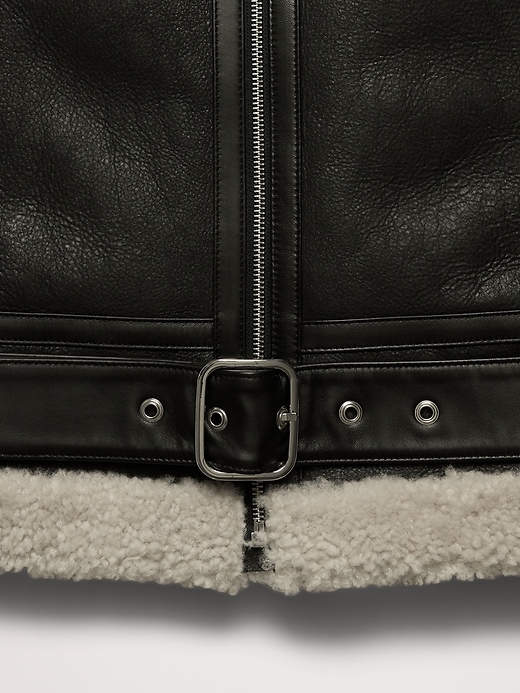 Shearling Aviator Jacket | Banana Republic