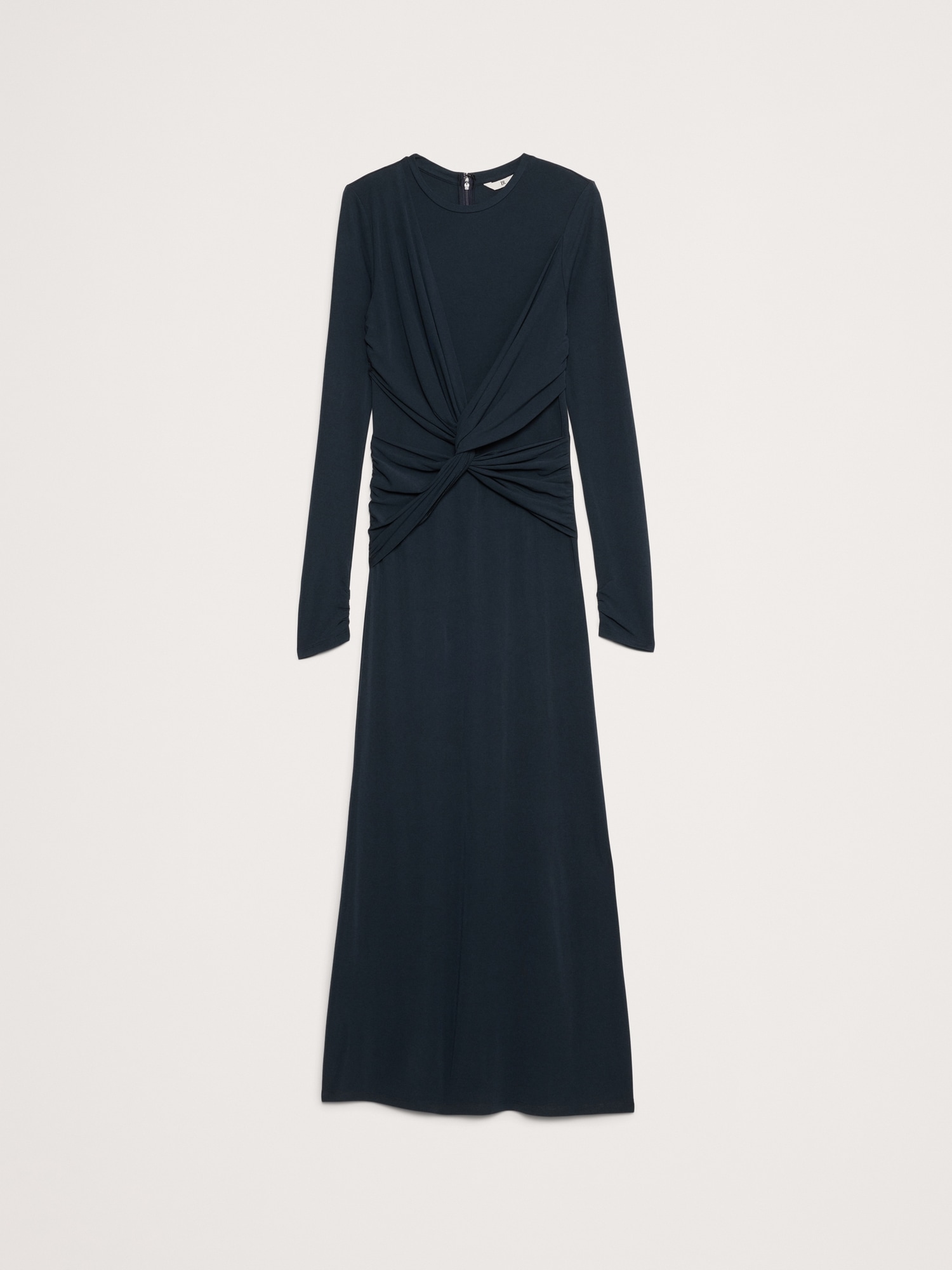 Sparkle Jersey Knit Twist-Front Maxi Dress