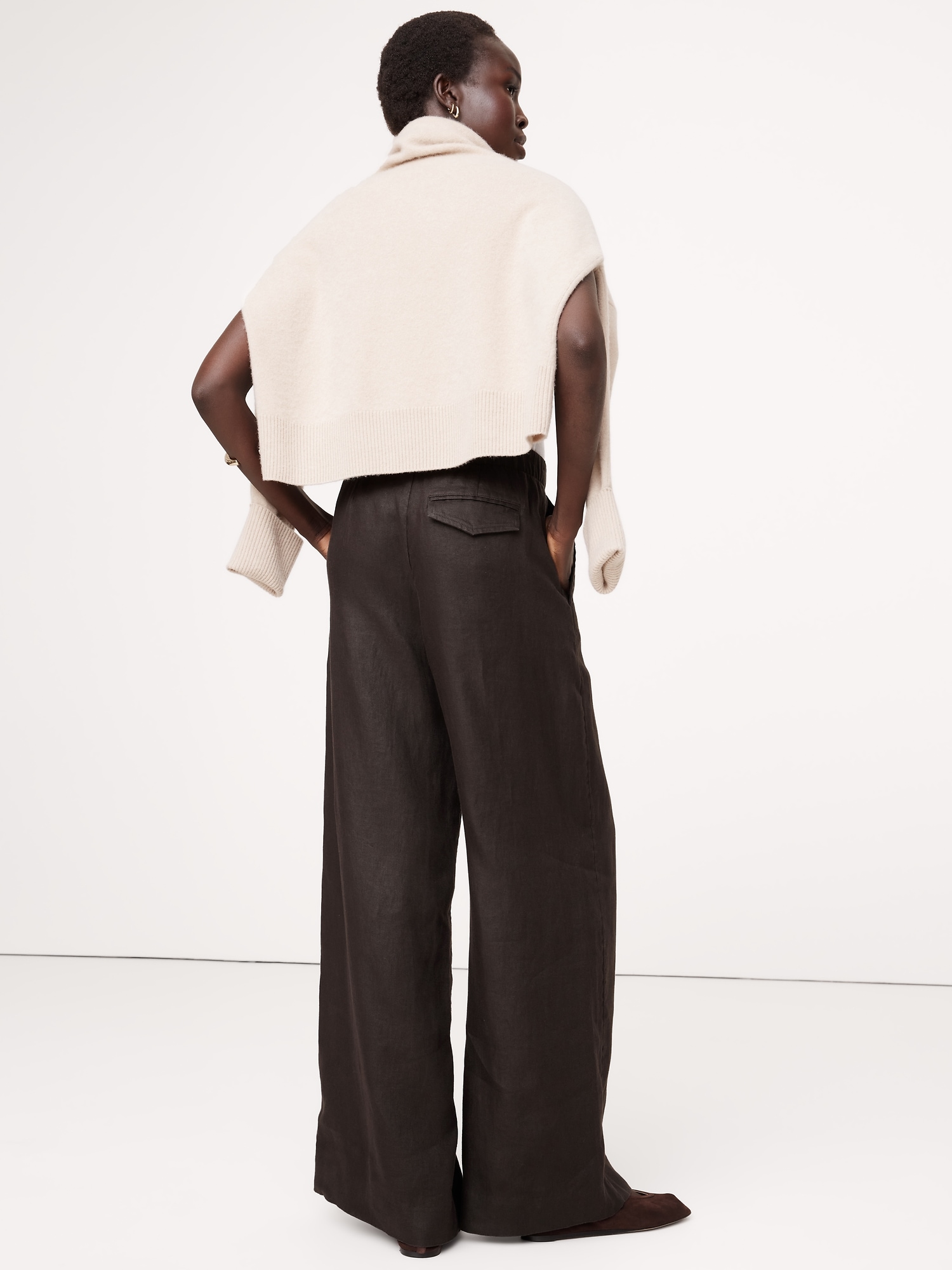 Linen Pull-On Pant