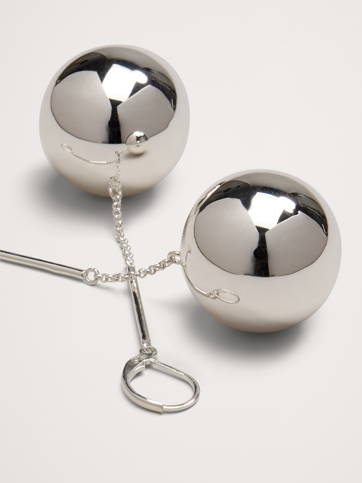 Large Sphere Drop Earrings