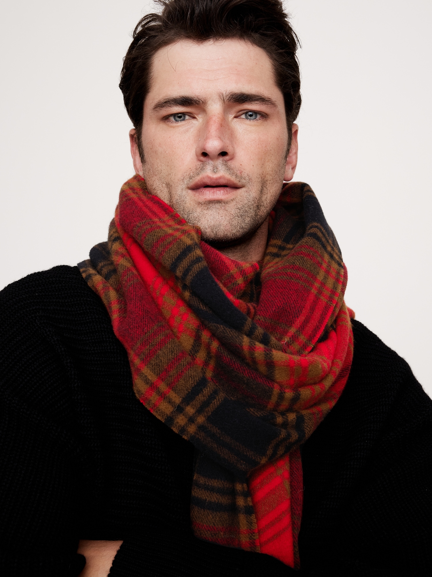 Wool Plaid Scarf