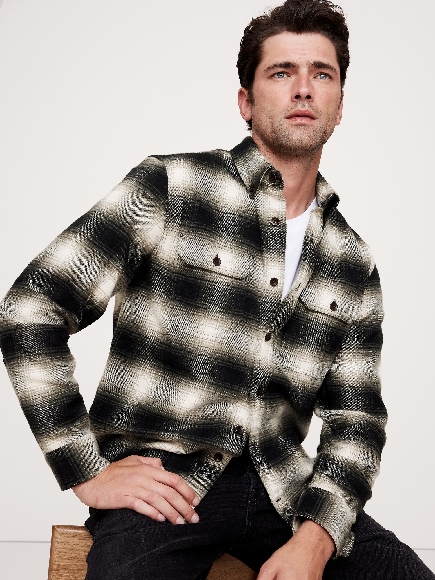 Plaid Twill Overshirt