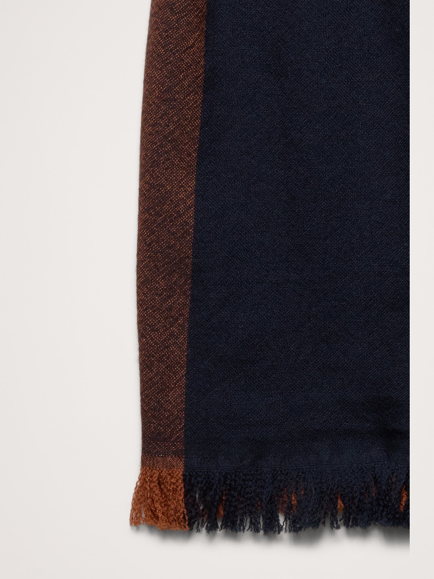 Color-Block Lightweight Wool Scarf