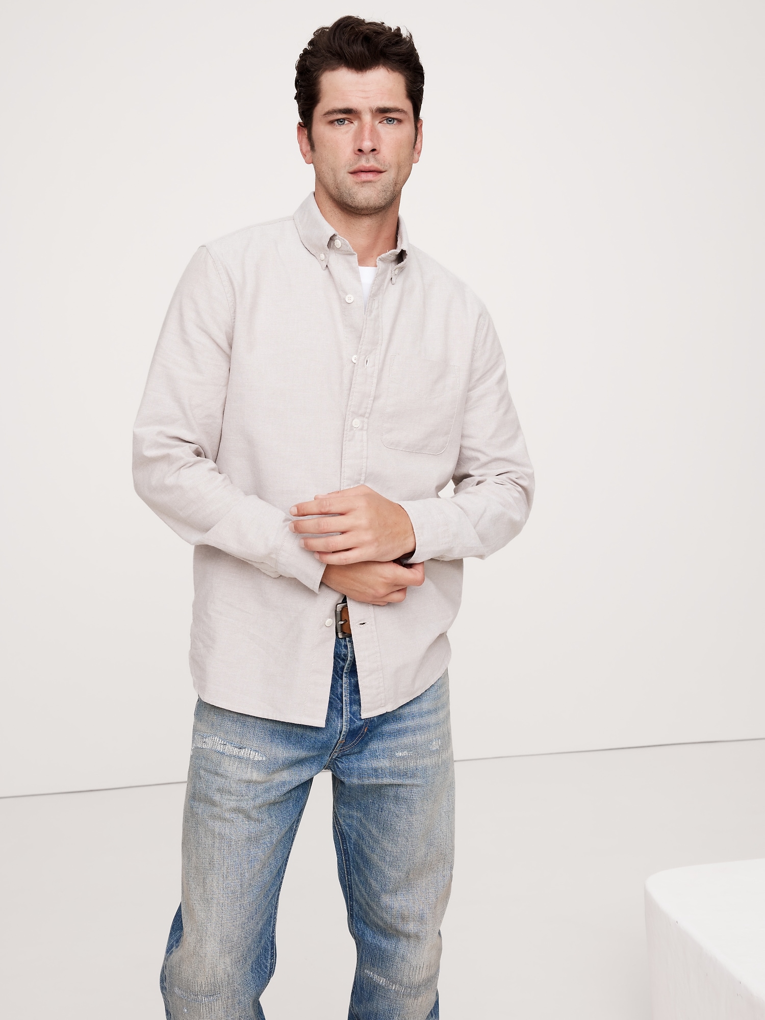 Standard-Fit Oxford Shirt