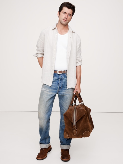 Slim-Fit Linen Shirt