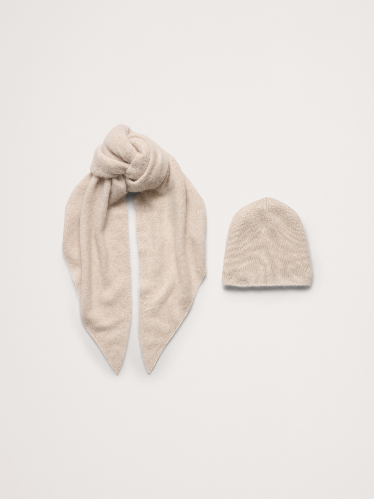 Brushed Wool-Cashmere Beanie