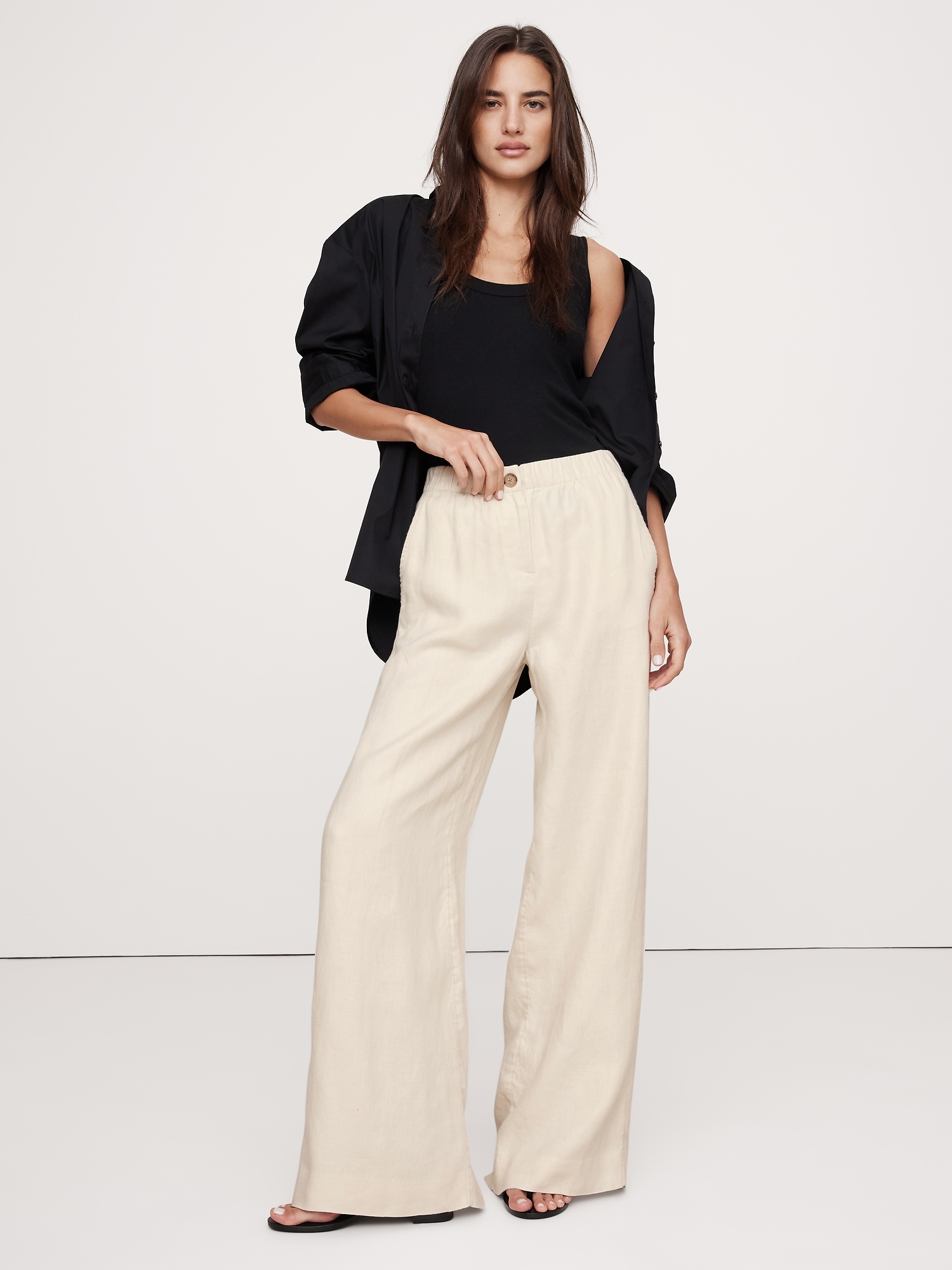 Linen Pull-On Pant