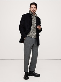 Relaxed Cotton-Merino-Alpaca Sweater Polo