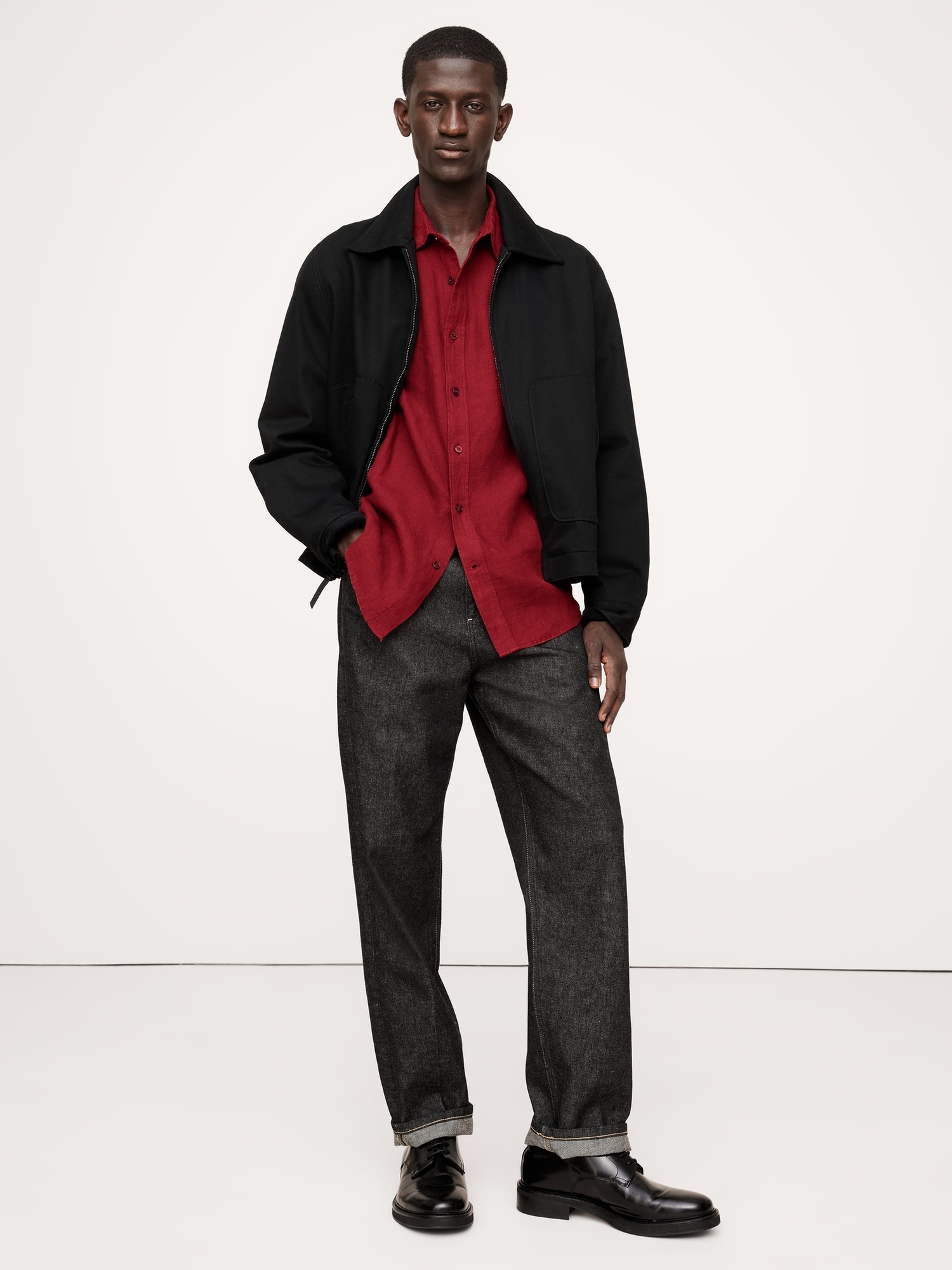 Slim Castello Linen Shirt