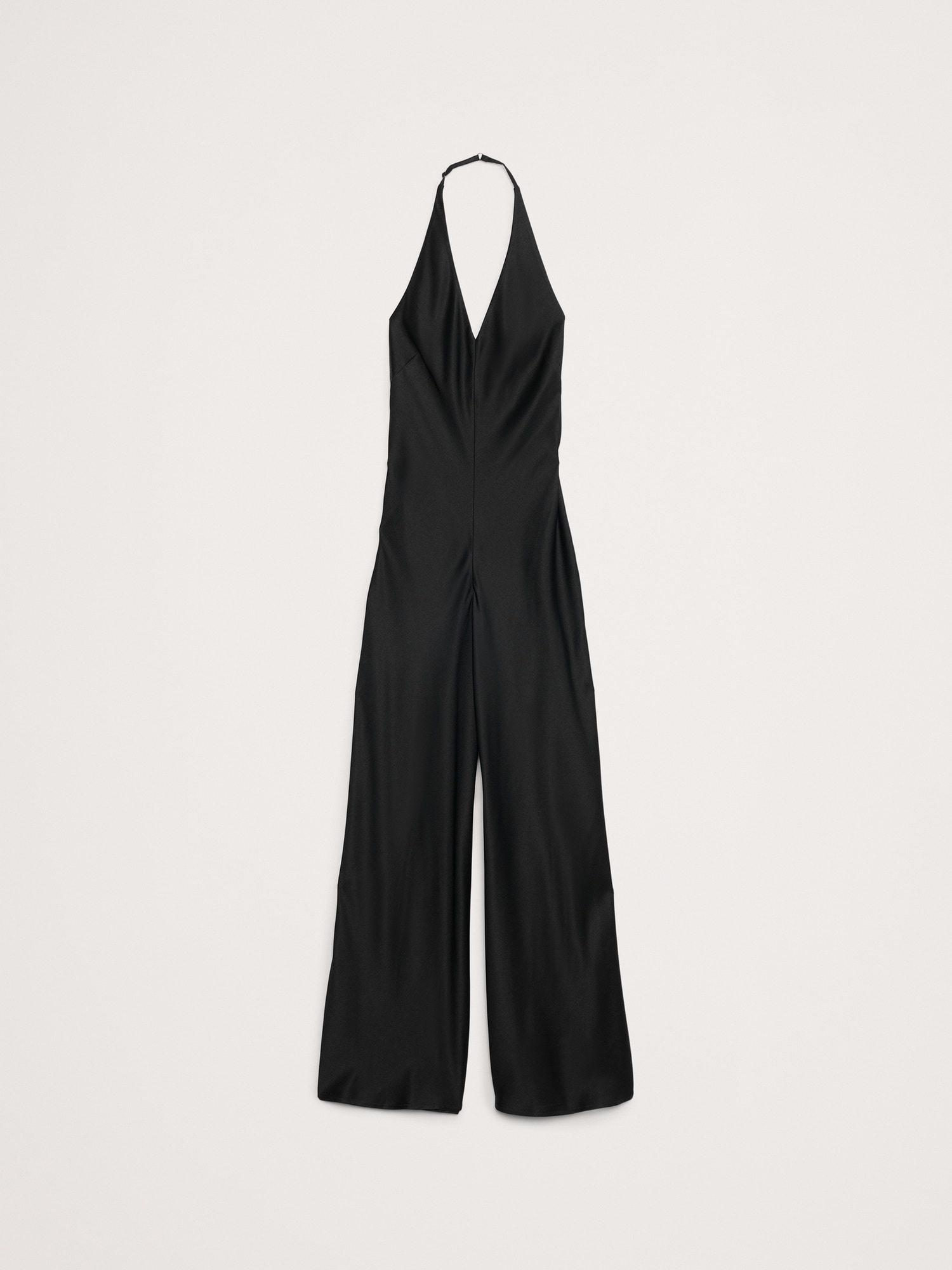 Satin Halter Jumpsuit