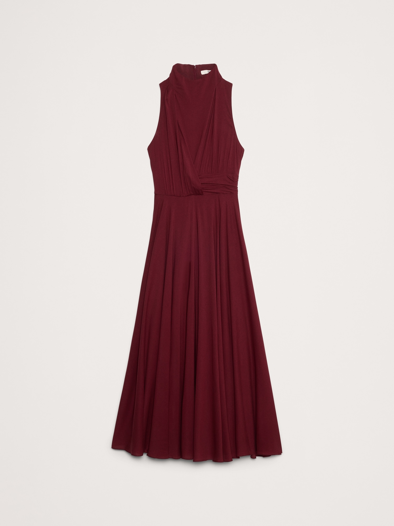 Stretch-Crepe Maxi Dress