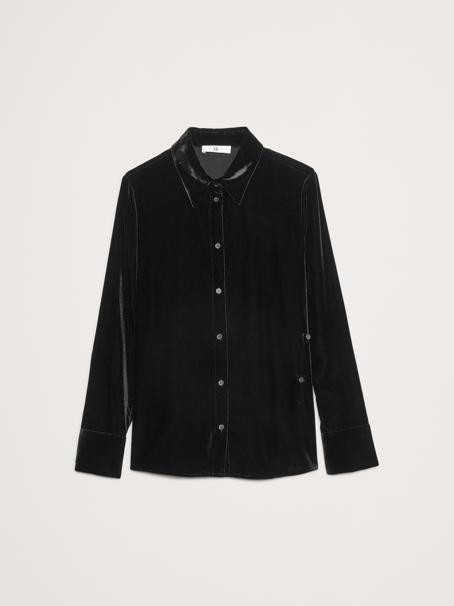 Velvet Asymmetrical Shirt