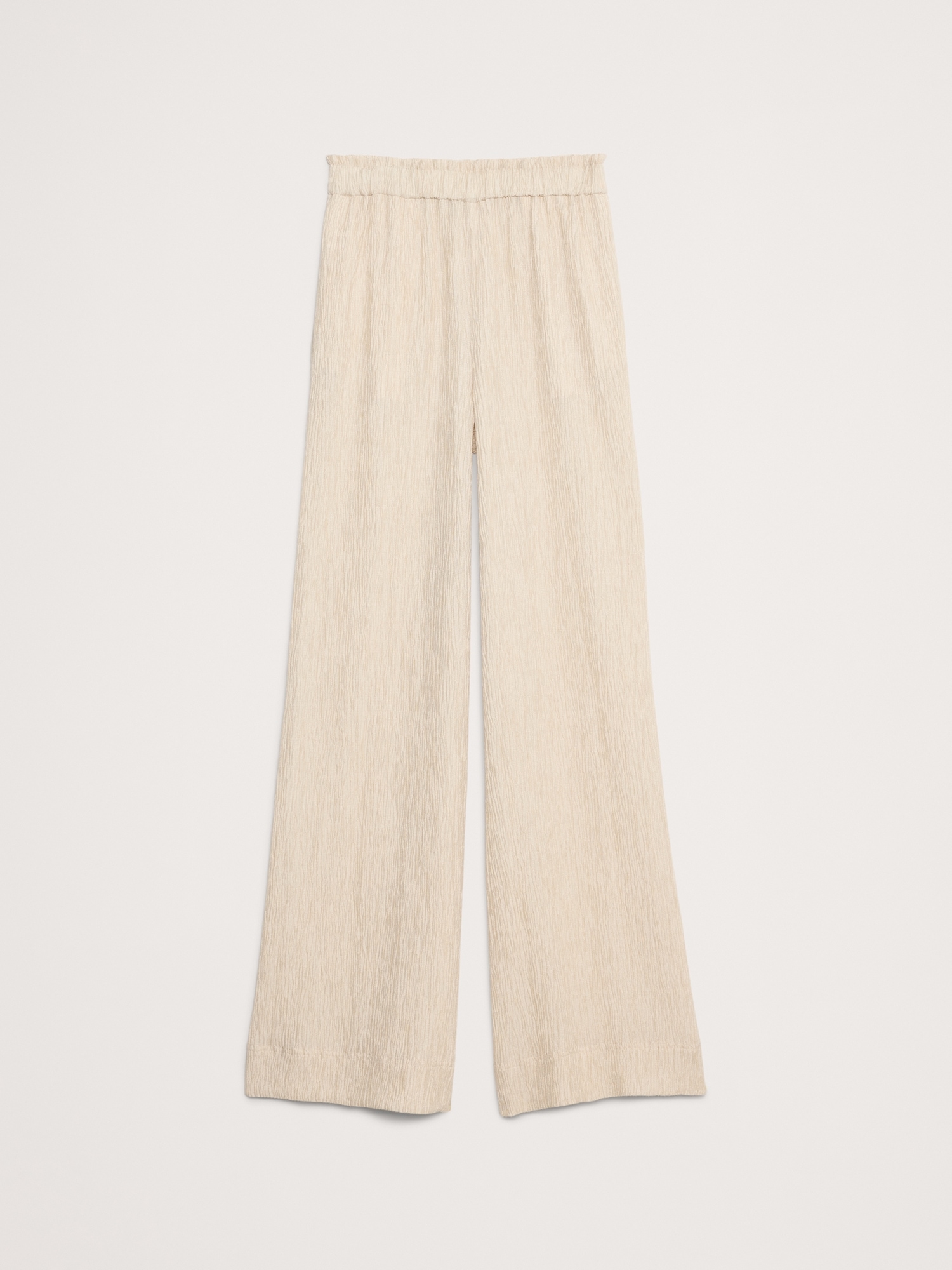 Crinkle Crepe Pull-On Pant