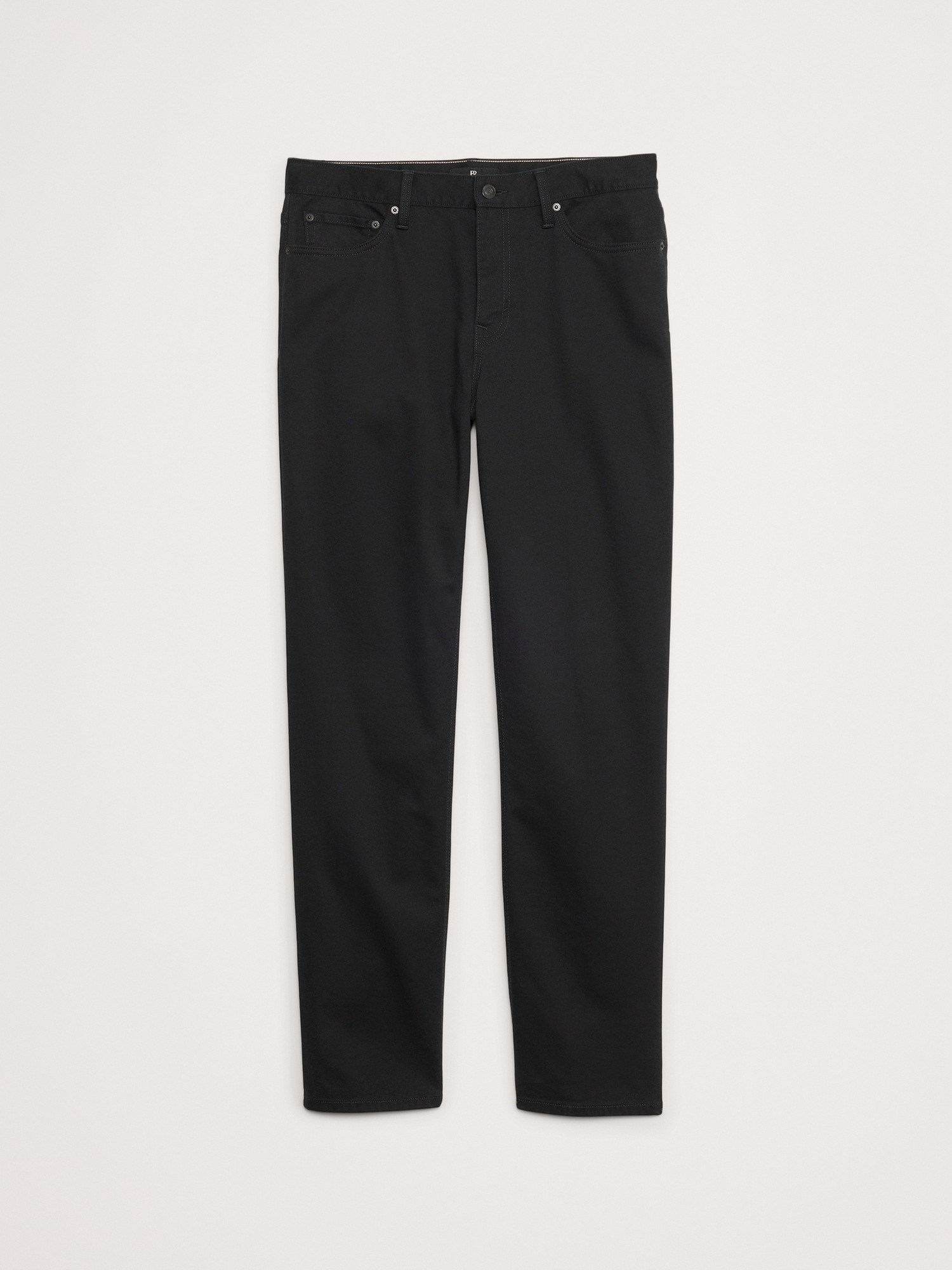 Мужские брюки Banana Republic Straight Traveler Pant, цвет: Чёрный — фото 4