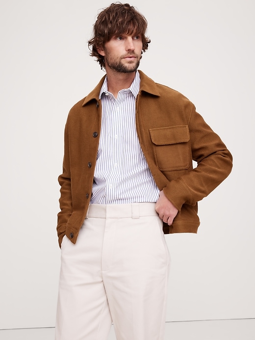 RRL Double RL French Terry Shirt Jacket Ralph Lauren Native