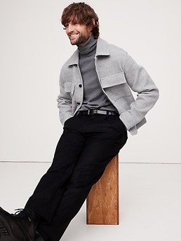 Ribbed Shirt Jacket | Banana Republic