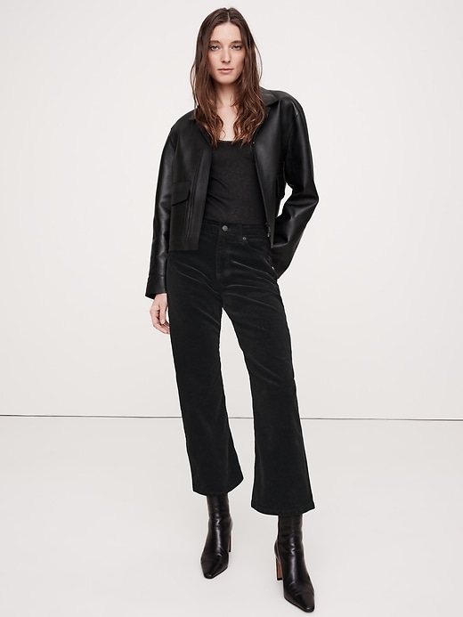 Ultra High-Rise Wide-Leg Crop Corduroy Pant | Banana Republic