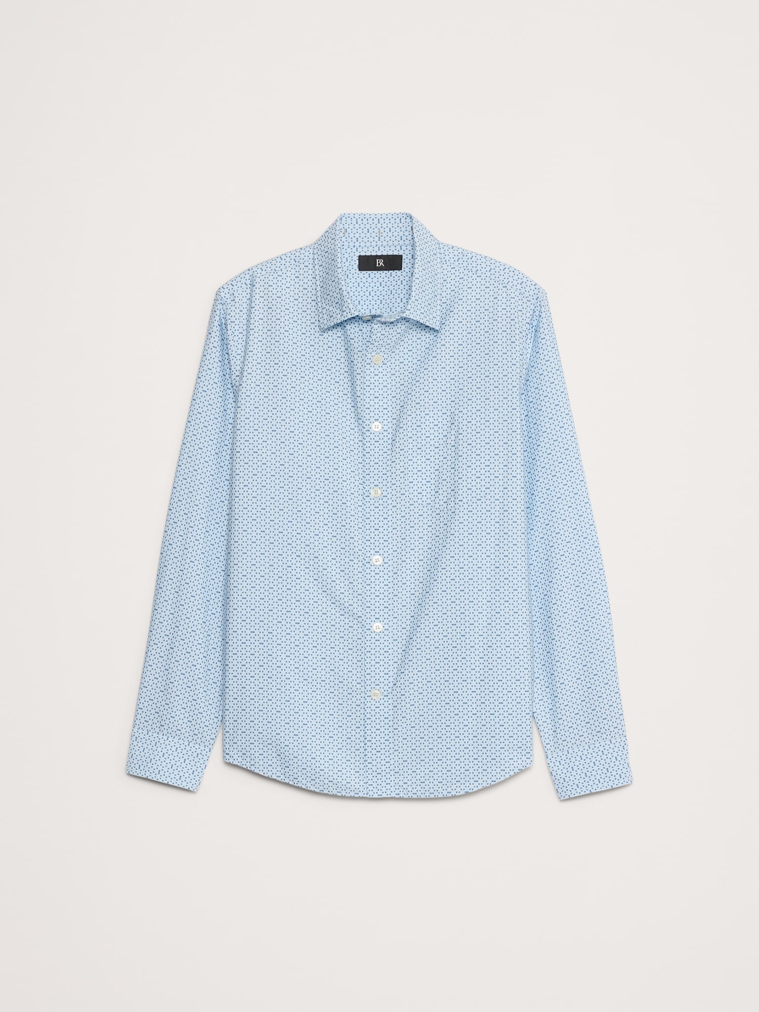 Standard-Fit Washed Cotton Poplin Shirt