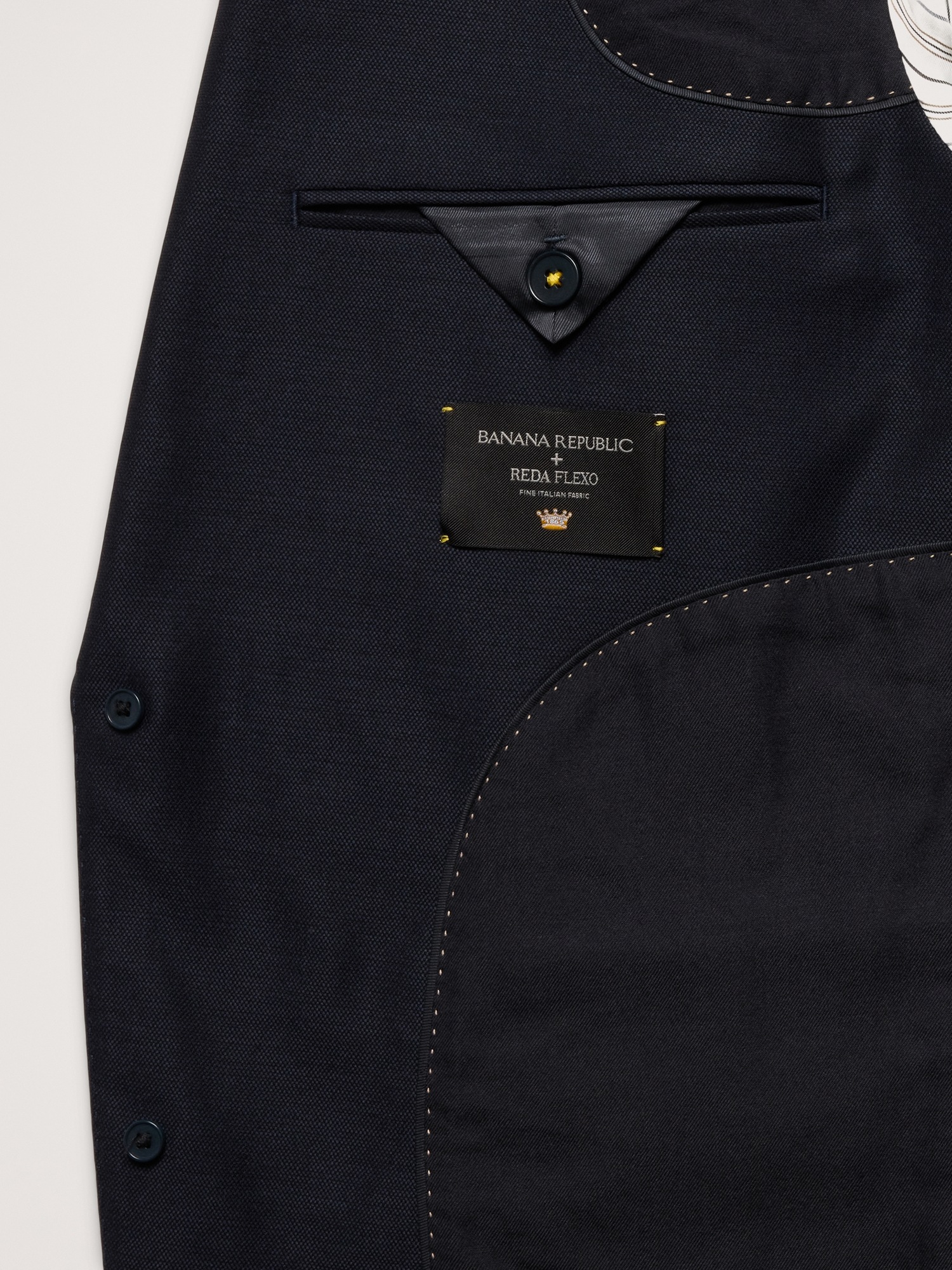 Мужской пиджак Banana Republic Signature Italian Hopsack Suit, цвет: Тёмно-синий — фото 3