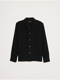 Standard-Fit Mesh Resort Shirt
