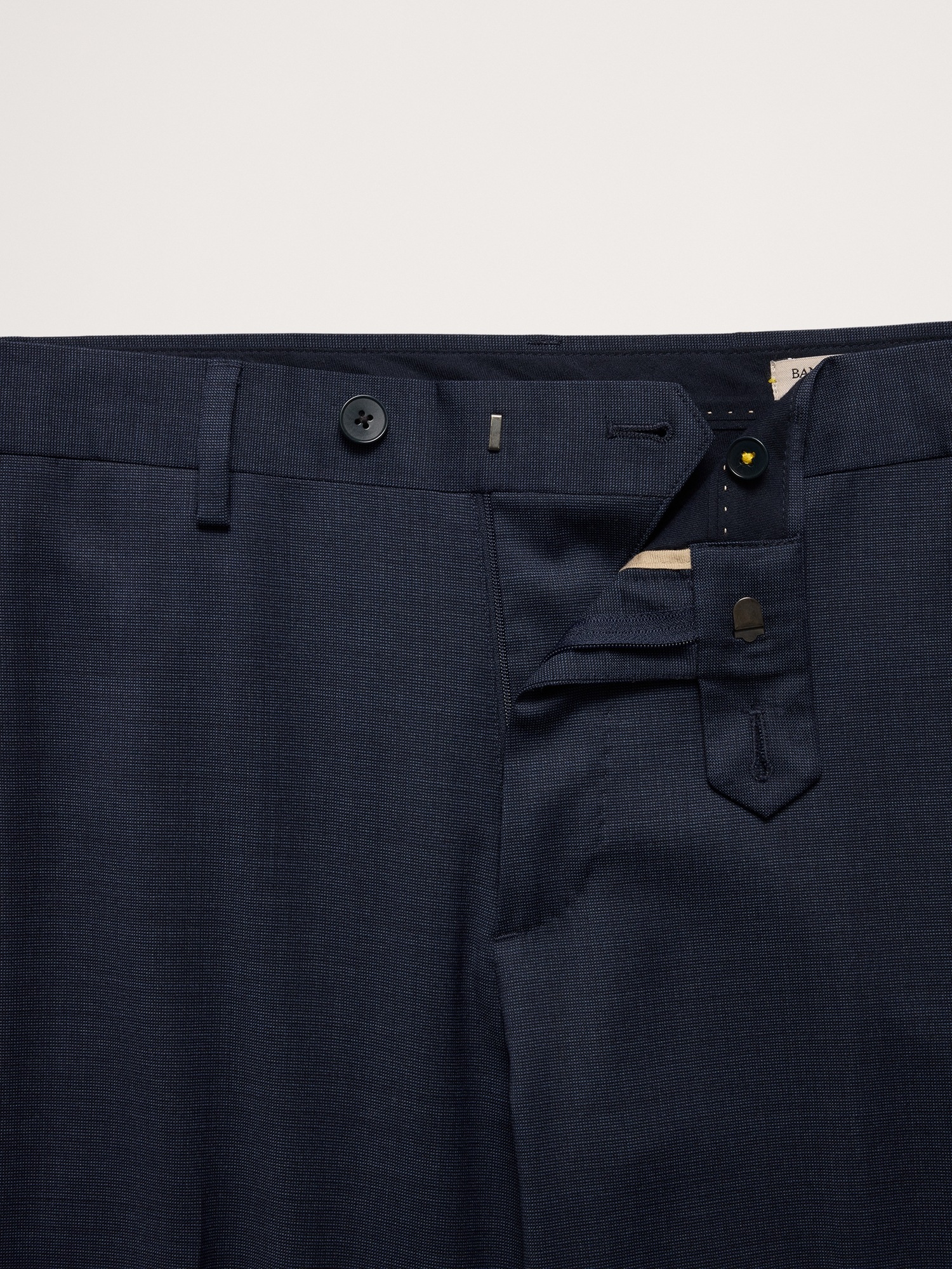 Мужские брюки Banana Republic Signature Italian Nailhead Suit Pant, цвет: Синий — фото 6
