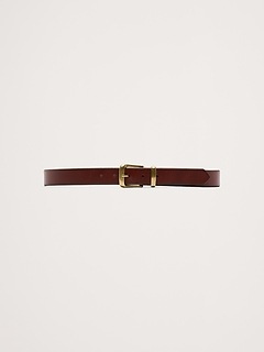 Metal Catch Leather Belt | Banana Republic display picture 3