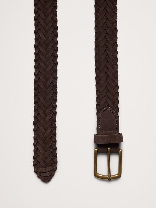 Braided Suede Belt | Banana Republic display picture 1