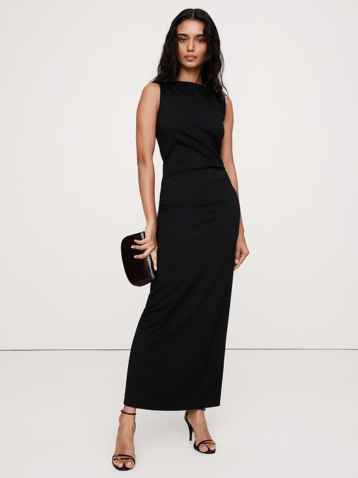 banana republic ponte knit dress Lightweight Maxi misa los angeles