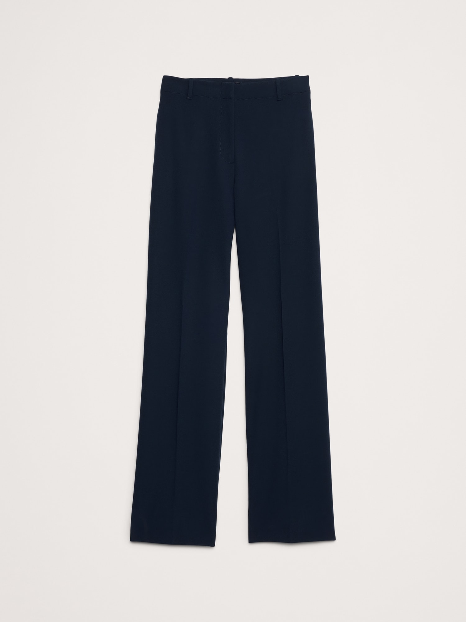 High-Rise Modern Straight Refined Pant